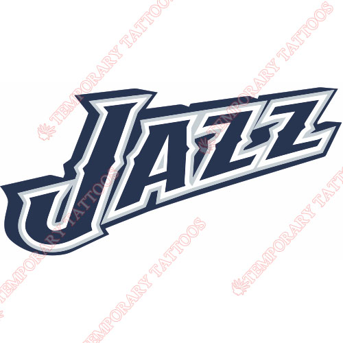 Utah Jazz Customize Temporary Tattoos Stickers NO.1214